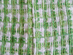 Green/White Boucle Fabric Swatch