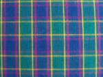 Teal/Yellow/Fuschia Plaid Fabric