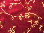 Red Panne Velvet Fabric